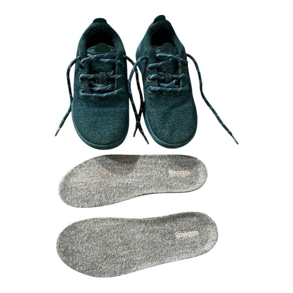 Women’s Allbirds Deep Emerald Mizzle Wool Runner Size 7 - Picture 2 of 5